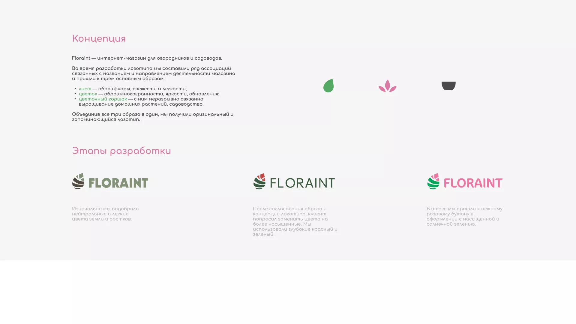 Создание логотипа и интернет-магазина «FLORAINT» в Беломорске